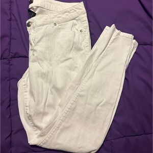Torrid white denim skinny jeans